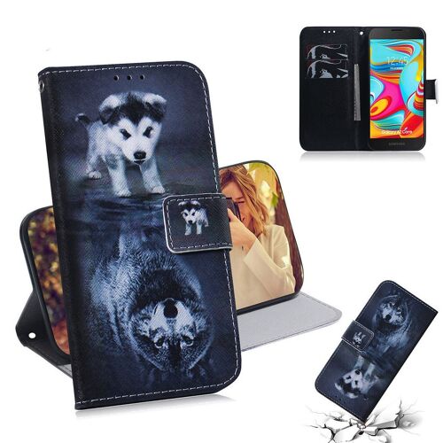 Samsung Galaxy A2 Core Coque, Saturcase Beau Pu Cuir Magnétique Flip Portefeuille Support Porte-Carte Protecteur Housse Étui Pour Samsung Galaxy A2 Core (Tx-10)