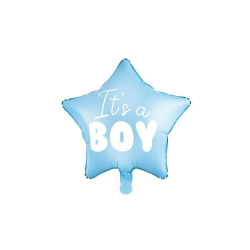 Ballon hélium "It's a boy" Bleu 45 cm