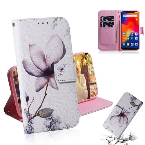 Xiaomi Redmi Note 6 Pro Coque, Saturcase Beau Pu Cuir Magnétique Flip Portefeuille Support Porte-Carte Protecteur Housse Étui Pour Xiaomi Redmi Note 6 Pro (Tx-7)
