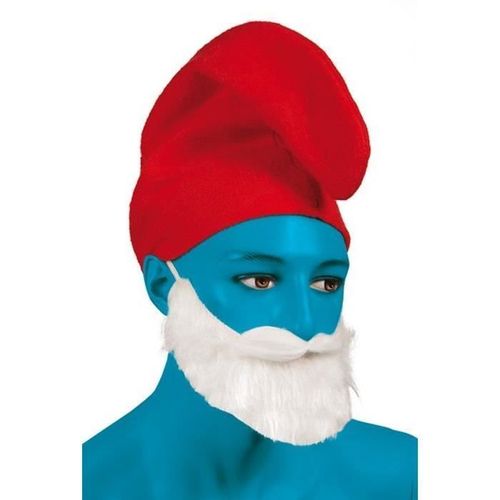 Déguisement Schtroumpf - Bonnet Rouge De Nain Bleu - Intérieur - Mixte