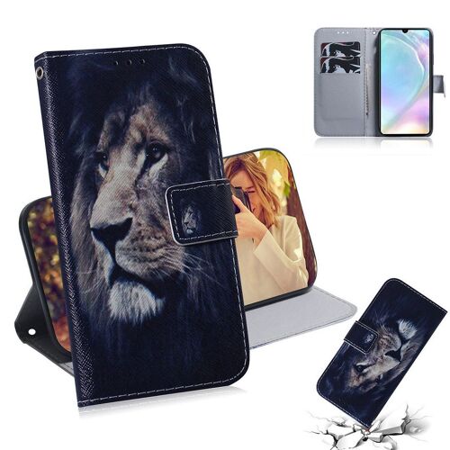 Huawei P30 Coque, Saturcase Beau Pu Cuir Magnétique Flip Portefeuille Support Porte-Carte Protecteur Housse Étui Pour Huawei P30 (Tx-3)
