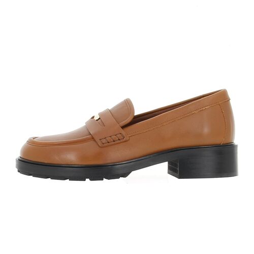 Chaussures Basses Cuir Ou Simili Tommy Hilfiger Th Iconic Loafer Marron