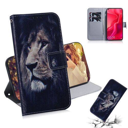 Huawei Nova 4 Coque, Saturcase Beau Pu Cuir Magnétique Flip Portefeuille Support Porte-Carte Protecteur Housse Étui Pour Huawei Nova 4 (Tx-3)
