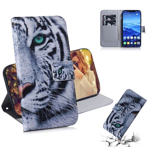 Huawei Mate 20 Lite Coque, Saturcase Beau Pu Cuir Magnétique Flip Portefeuille Support Porte-Carte Protecteur Housse Étui Pour Huawei Mate 20 Lite (Tx-2)