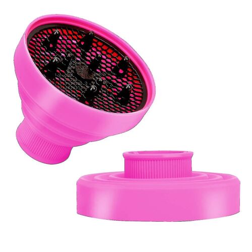 Accessoire universel de diffuseur de sèche-cheveux pliable - Outil de qualité salon, conception pliante de voyage portable pliable légère s'adapte à la plupart des sèche-cheveux-pi