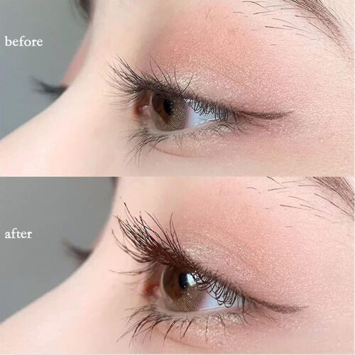 Illusion Resserrement Mascara Naturel Imperméable Naturel Mascara Longue Durée Épais Curling Mascara Brillant Et Épais Anti-Tache Mascara 