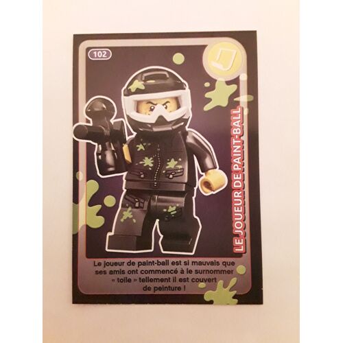Carte Auchan Lego 102 / Le Joueur De Paint-Ball