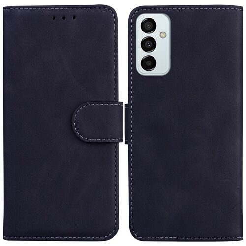 Saturcase Coque Pour Samsung Galaxy M13 4g, Toucher Confortable Pu Cuir Magnétique Flip Portefeuille Support Porte-Carte Protecteur Housse Étui Pour Samsung Galaxy M13 4g (Noir)