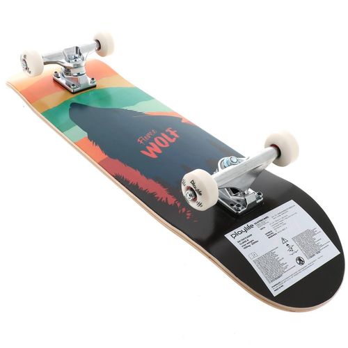 Skateboard Playlife Wolf Skateboard Confirme Orange Unique