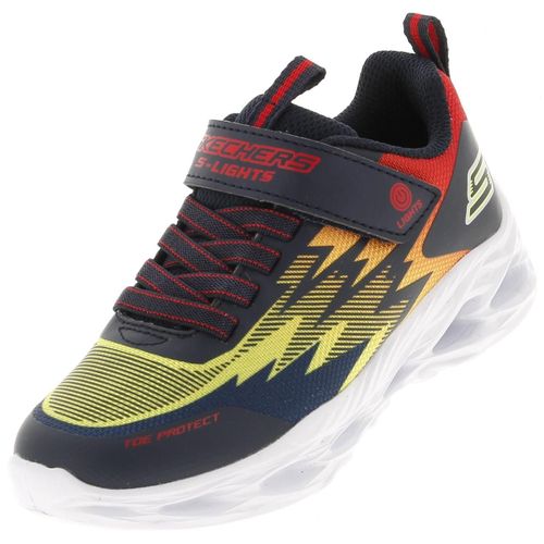 Baskets Chaussures Scratch Skechers Lumiere Rge Jne Lights 83209 Noir