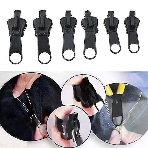 6pcs Instant Zipper Universal Instant Fix Zipper Kit De Réparation De Remplacement Zip