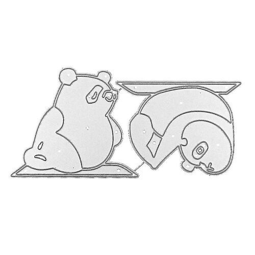 Mignon Panda Metal Cutting Dies Pochoir Scrapbooking Diy Album Stamp Paper Card Embossing Decor