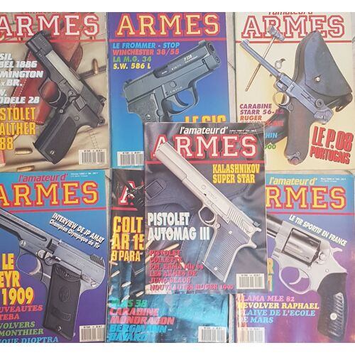 Lot De 7 Magazines L Amateur D Armes / De 1988 A 1990