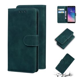 Samsung Galaxy A6 2018 Coque, Saturcase Toucher Confortable Pu Cuir Magnétique Flip Portefeuille Support Porte-Carte Protecteur Housse Étui Pour Samsung Galaxy A6 2018 (Vert)