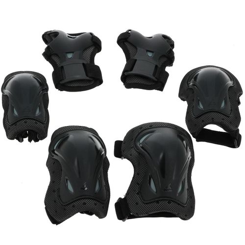 Kit Protection Roller Skateboard Rollerblade Skate Gear Blk 3 Pack Jr Noir Xs
