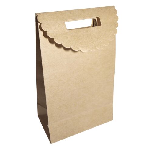 Pochettes Cadeau Kraft À Soufflet Et Rabat 12 Cm 24 Pièces