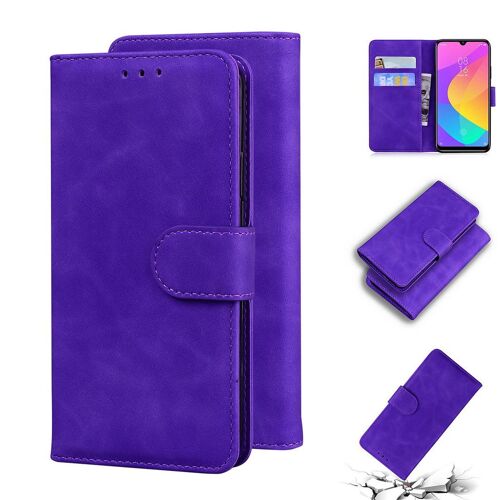 Xiaomi Mi 9 Lite Coque, Saturcase Toucher Confortable Pu Cuir Magnétique Flip Portefeuille Support Porte-Carte Protecteur Housse Étui Pour Xiaomi Mi 9 Lite (Violet)