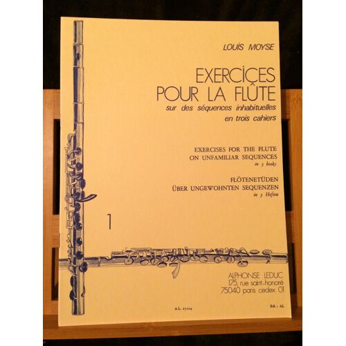 Louis Moyse Exercices Pour La Flûte Volume 1 Méthode Partition Leduc