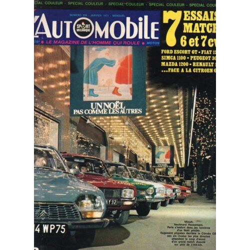 L'automobile N°296-1/71-Citroen-Fiat-Ford-Mazda-Peugeot-Renault-Simca-Sal Tokyo-Rallie-F1-Proto-Gt