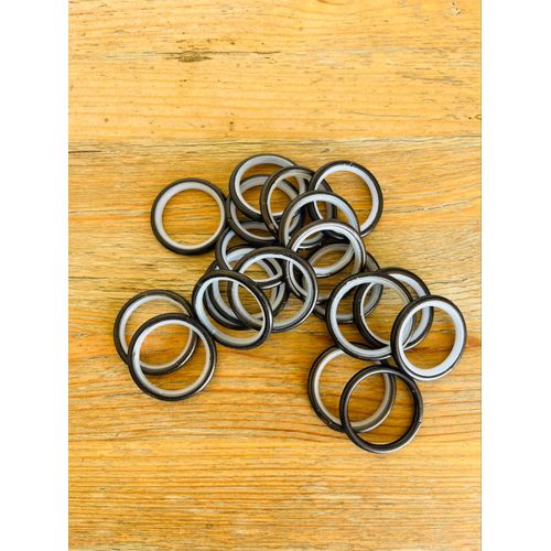 Anneaux rideaux noirs