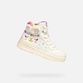 Chaussures Baskets Geox J Washiba Girl E Pour Enfant