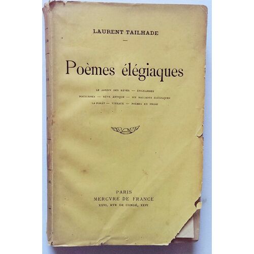 Oeuvres De Laurent Tailhade - I Poèmes Élégiaques