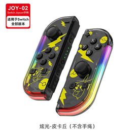 Manette de jeu sans fil Joy-Con pour Nintendo Switch, manettes L et R, manette de jeu avec sangles, capteur L et R, 1 paire-Pikachu