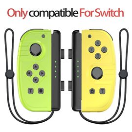 Manette sans fil pour Nintendo Switch, iOS, Android, PC, poignée de réveil à vibration turbo, anneau de fitness BT, contrôle des jeux vidéo-2129-yellow