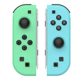 Manette de jeu sans fil Pomerpad pour Nintendo Switch, manette de jeu gyroscopique, manette de commutateur, fonction de réveil, 6 axes-Green Blue