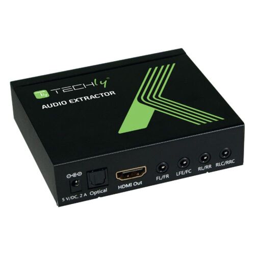 Techly IDATA HDMI-EA74K convertisseur audio Noir