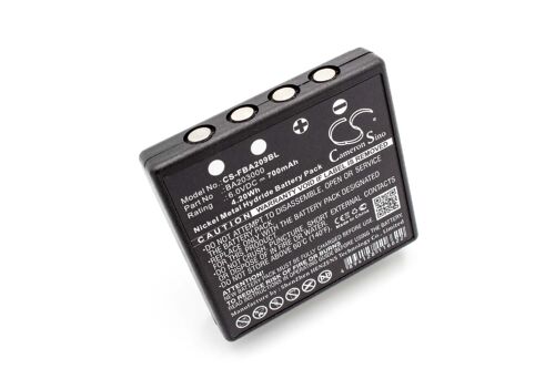 vhbw Batterie remplacement pour HBC PM237745002 pour opérateur télécommande industrielle (700mAh, 6V, NiMH)