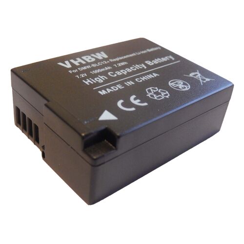 vhbw Li-Ion Batterie 1000mAh (7.2V) appareil photo Caméscope Panasonic Lumix DMC-G80, DMC-G80M, DC-G91 comme DMW-BLC-12, DMW-BLC12, DMW-BLC12E,BLC12PP