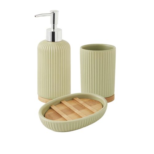 Set de salle de bain 3 pièces 3 pièces en céramique tilleul