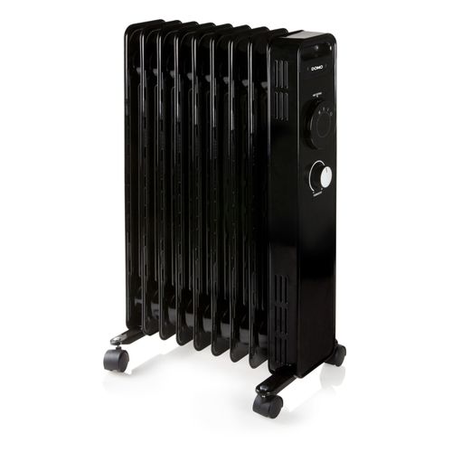 Domo DO7327R appareil de chauffage Intérieure Noir 2000 W Chauffage électrique à bain d'huile