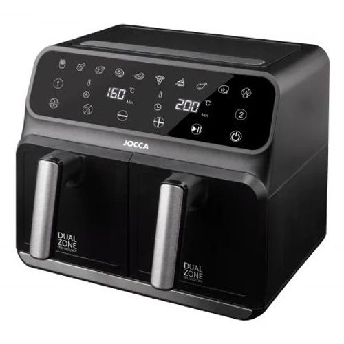 JOCCA 8435253576606 friteuse Double 8 L Autonome 1700 W Friteuse d'air chaud Noir