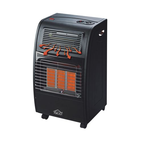 DCG Eltronic GH09 poêle Pose libre Gaz de pétrole liquéfié, Gaz naturel Noir