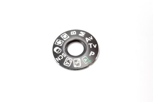 vhbw Molette de mode compatible avec Canon EOS 80D molette d'appareil photo, plaque mode duo