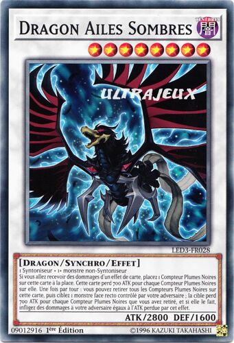 Yu-Gi-Oh! - Led3-Fr028 - Dragon Ailes Sombres - Commune