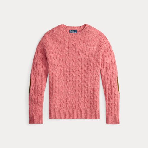 Pull Torsadé À Renforts En Daim