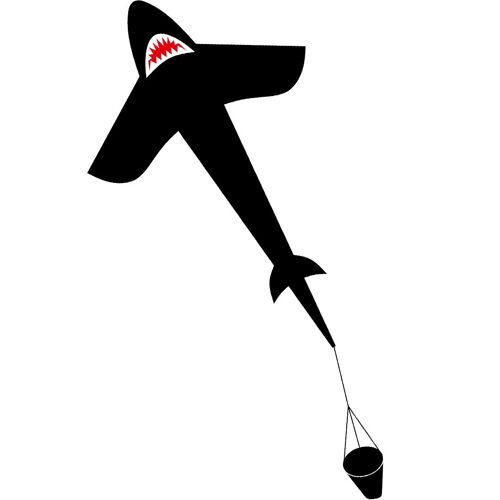 Invento Ecoline Shark Kite Cerf-Volant À Un Seul Fil