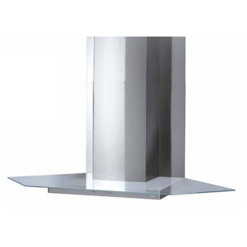 Hotte décorative murale Roblin ORELIA 900 en inox et verre - Coin Acier inoxydable, Transparent 740 m³/h