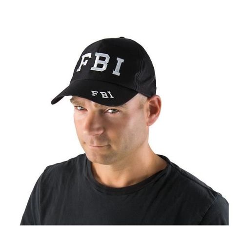 Casquette Fbi Adulte Noir