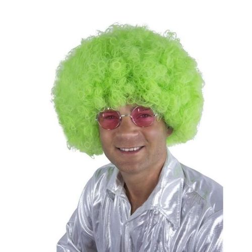 Perruque Afro Années 70 Vert