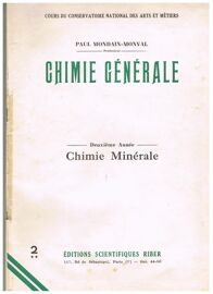 Chimie Générale - Chimie Minérale 2e Année Vol 2