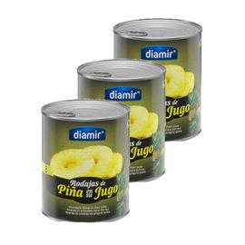 Lot 3x Ananas Tranche Au Jus - 4/4 - Boîte 825g