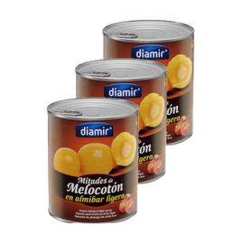 Lot 3x Demi Pêches Au Sirop - 4/4 - Boîte 840g