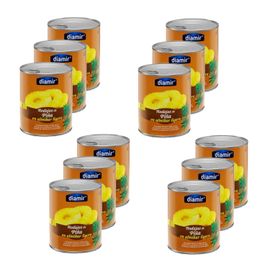 Lot 12x Ananas Tranche Au Sirop - 4/4 - Boîte 825g