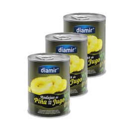 Lot 3x Ananas Tranche Au Jus - Boîte 565g