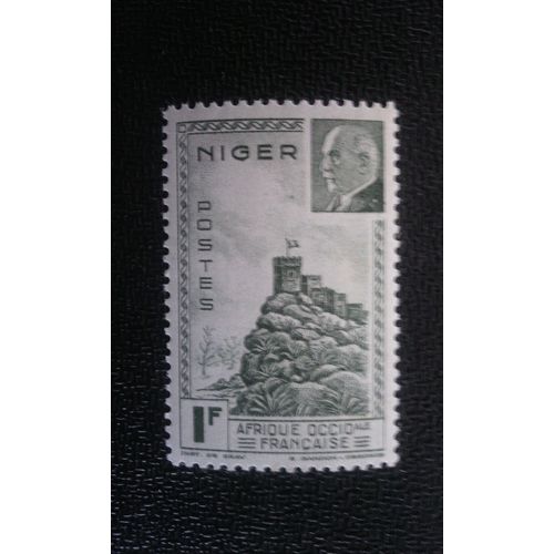 Timbre Niger Yt 93 Forteresse Zinder 1944