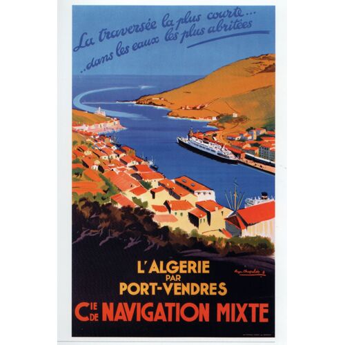 Affiche Algerie Port Vendres
